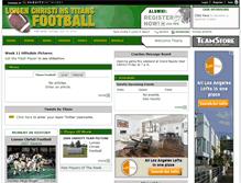 Tablet Screenshot of lumenchristifootball.com